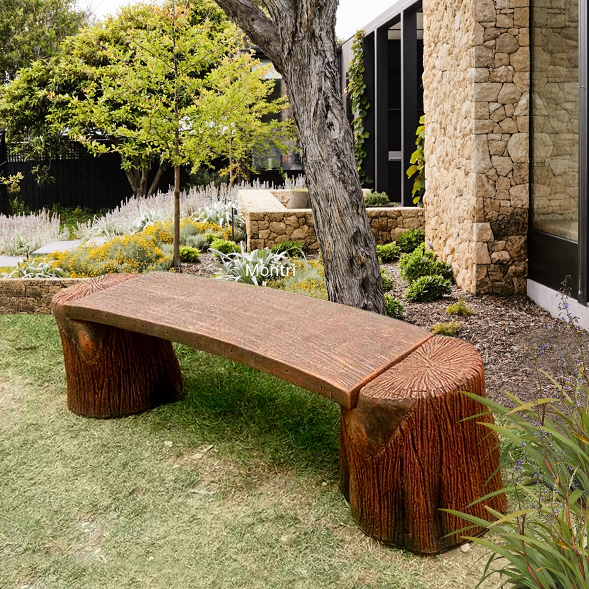 ม้านั่งสนาม ขนาด 150 ซม. กว้าง 35 ซม. และสูง 40 ซม ทนแดด ทนฝน