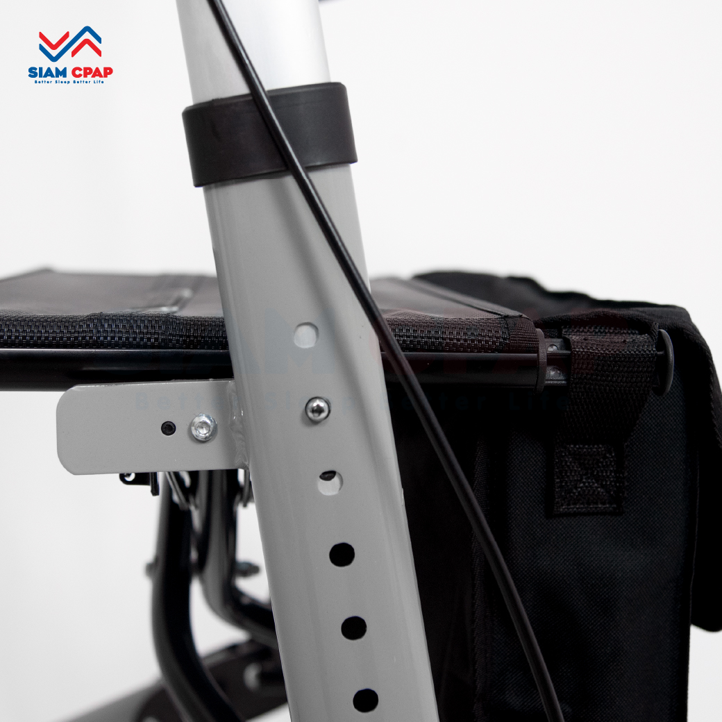 รุ่นใหม่ Rollator จากแบรนด์ Better รุ่น BT807L วอล์คเกอร์ 4 ล้อ อุปกรณ์ช่วยพยุงเดินและฝึกเดิน พร้อมที่นั่งในตัว รับประกันสินค้า 1 ปี