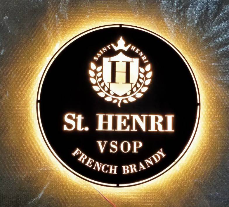 #ป้ายอักษรไฟออกหลัง #โลโก้ซิงค์ทำสีไฟออกหลัง