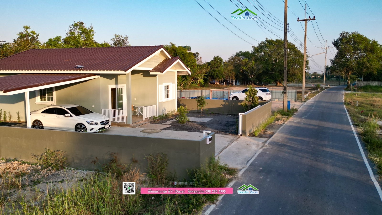 🏡 บ้านสวย อเมริกัน คันทรี สไตล์ (American Country Style) เนื้อที่ 80 ตร.ว. ต.บ้านพร้าว อ.บ้านนา จ.นครนายก