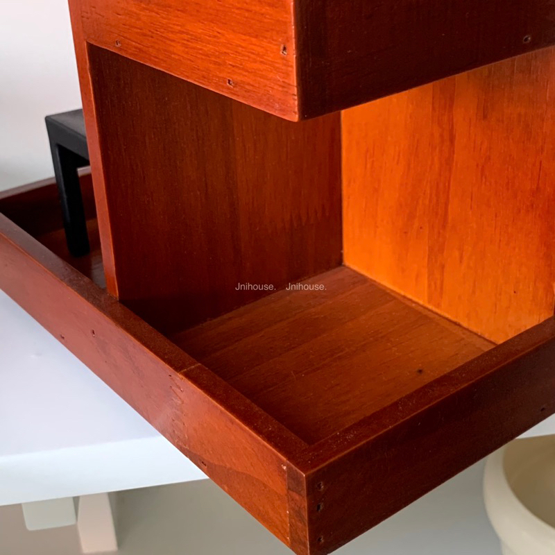 [พร้อมส่ง] Jnihouse : ชั้นไม้วางของหมุนได้ (Rotatable wooden shelf)