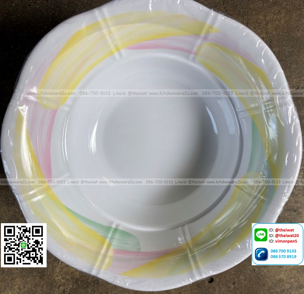 P05996 ชามเมลามีน 7.5 นิ้ว หลากหลายลาย (ราคาส่งต่อ 1 โหล :12 ใบ คลิ๊กที่สินค้าเพื่อดูรายละเอียด)