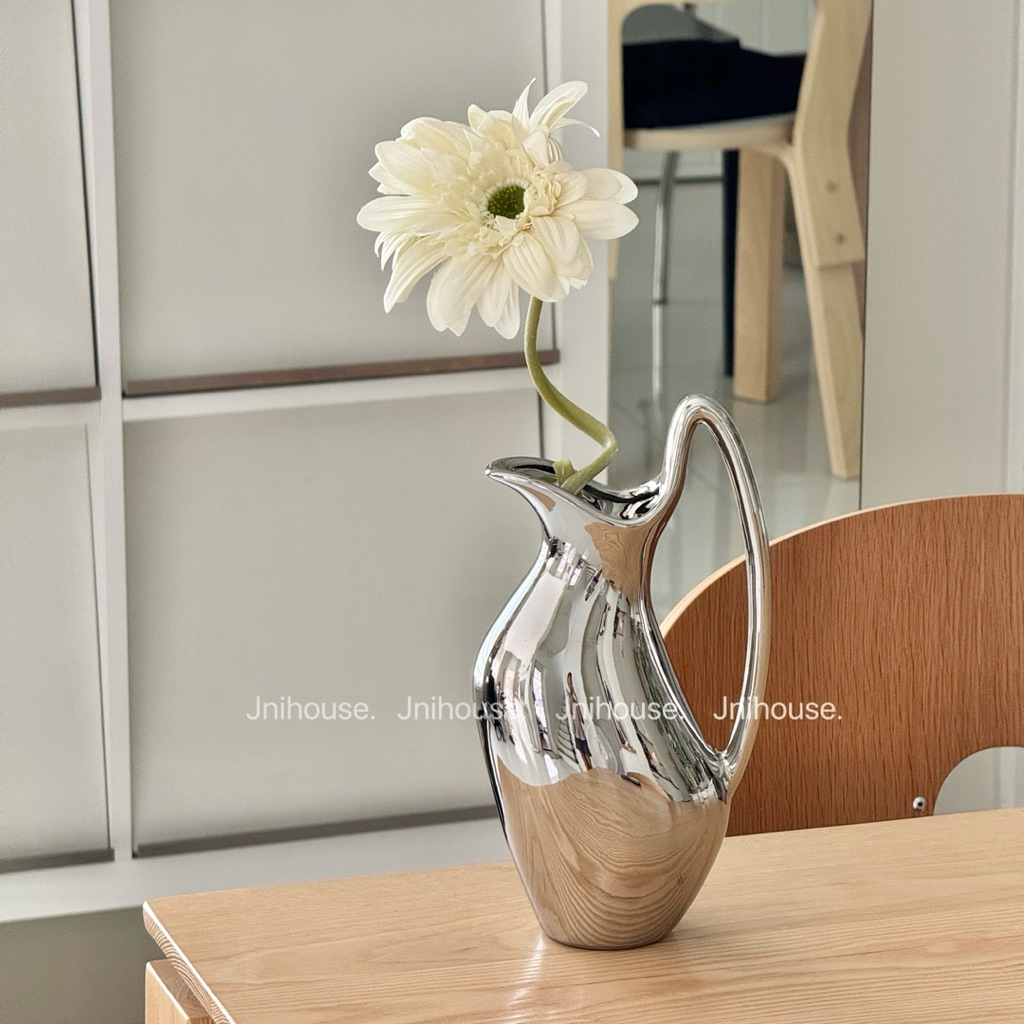 [พร้อมส่ง] Jnihouse : แจกันเหยือกเงิน แจกันดอกไม้ (Vase)