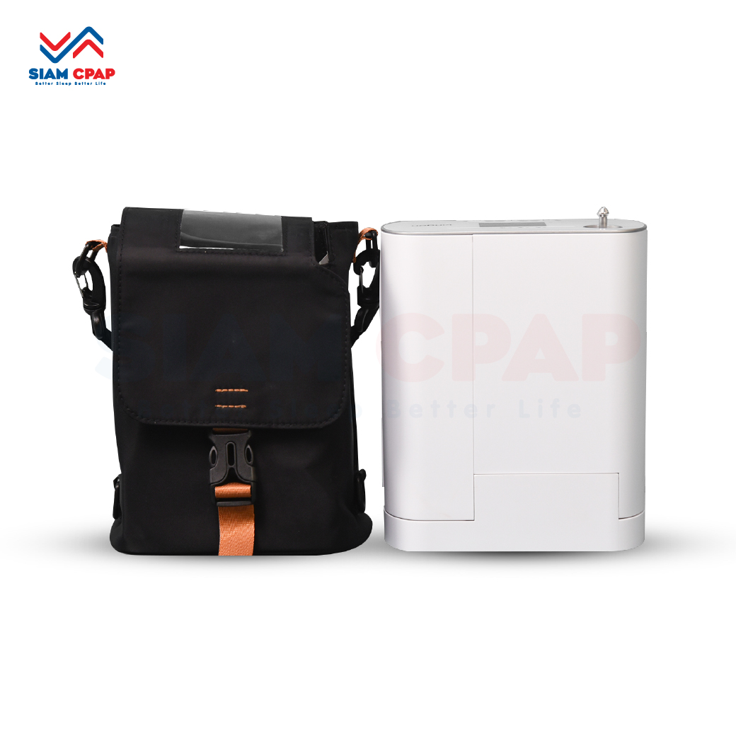 Double Battery Kingon รุ่น P2-S4 เครื่องผลิตออกซิเจนพกพา ระบบ Pulse Dose สามารถใช้งานได้ทั้งภายในบ้าน บนรถยนต์