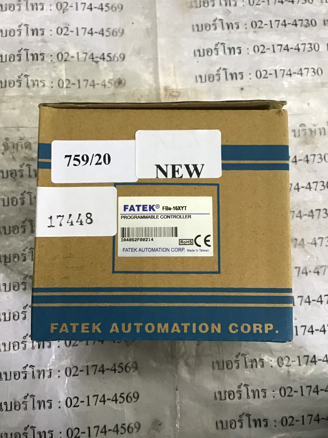 PLC " FATEK " MODEL : FBS-16XYT