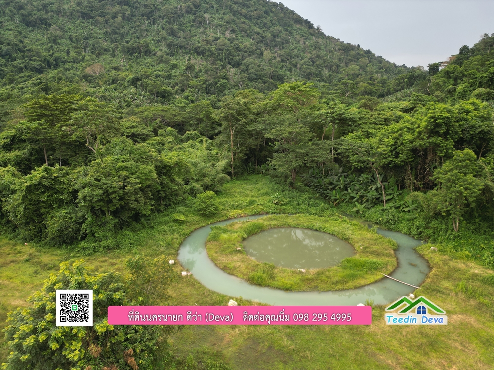 ที่ดินนครนายก ติดลำธารสวยๆ ที่ดินแปลงสวย 6 ไร่ ทำเลดี ในอ้อมกอดของขุนเขา ด้านหลังติดลำธารธรรมชาติ