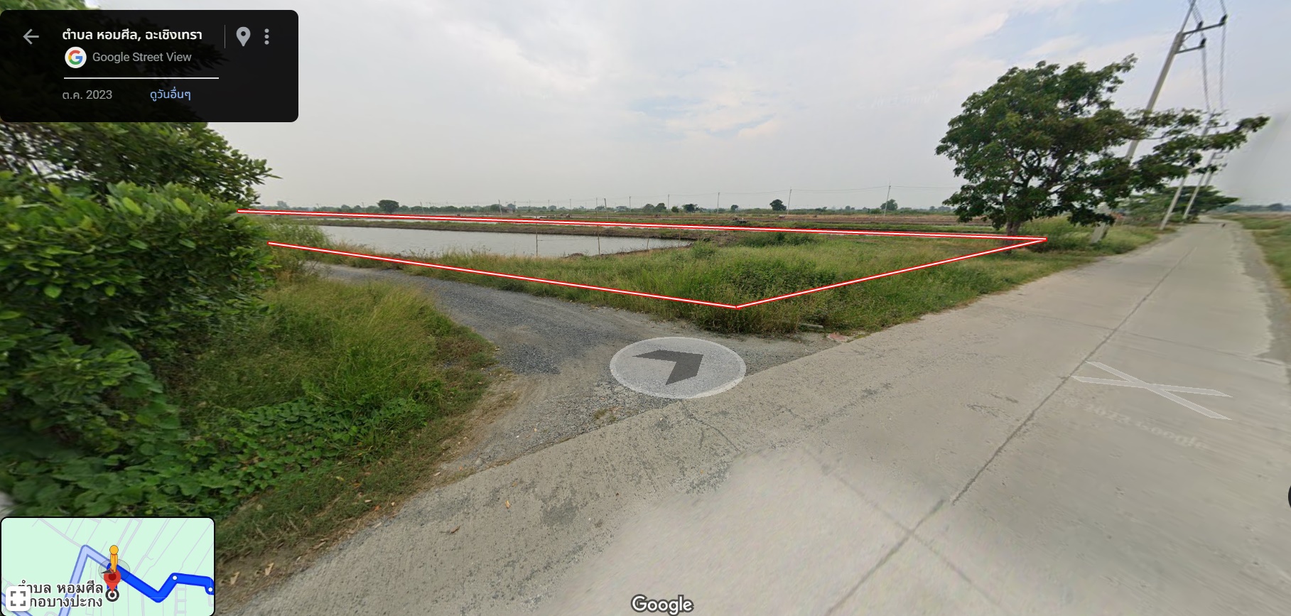 ขายที่ดิน 13-1-42 ไร่ หอมศิล ต.บางเกลือ อ.บางปะกง จ.ฉะเชิงเทรา ที่ดินแปลงสวย หน้าถนนคอนกรีต หลังติดคลองบางครกเหมาะทำร้านอาหาร, ร้านกาแฟ บ่อตกปลา เลี้ยงกุ้ง เลี้ยงปลา ทำการเกษตร หรือที่อยู่อาศัยริมน้ำ