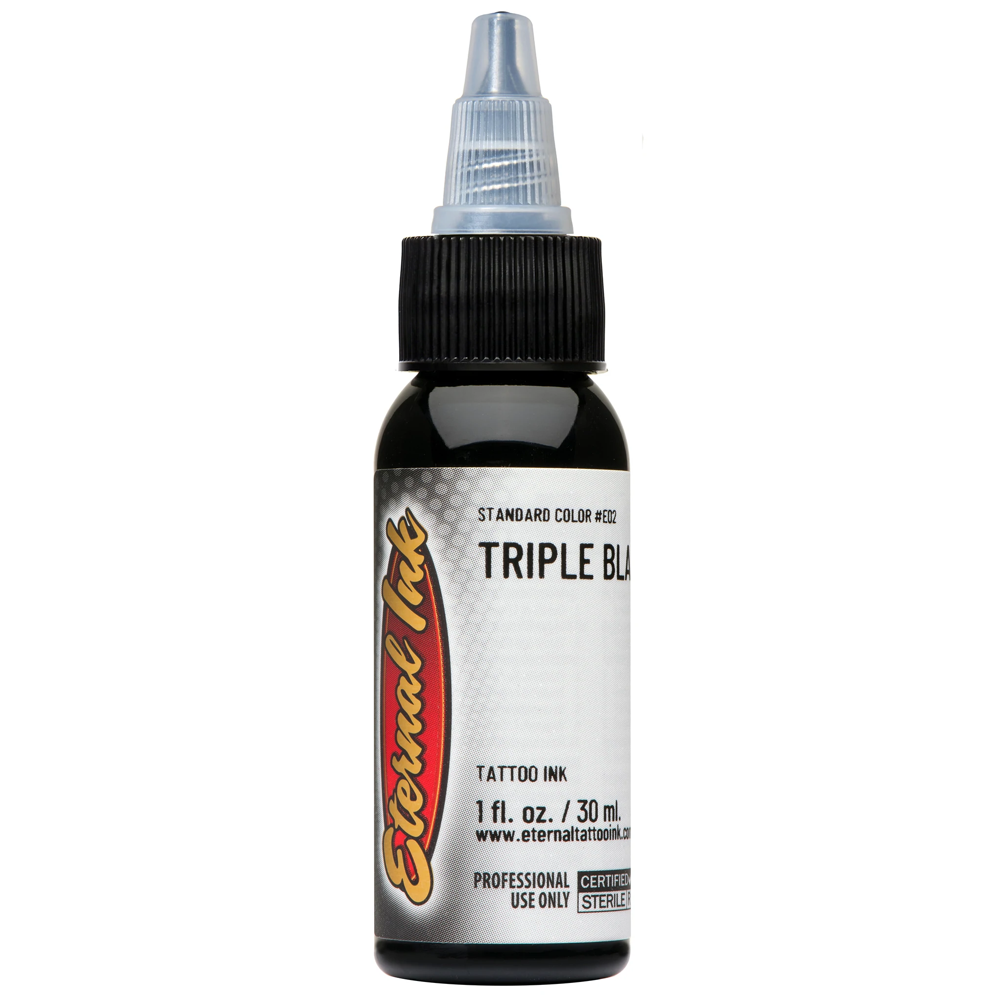 หมึกสักสีดำ ETERNAL BLACK INK 1oz.