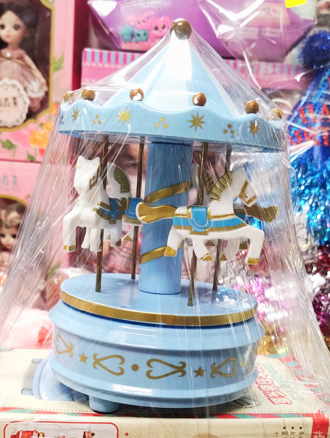 ของเล่นใหม่ ของเล่นกล่องดนตรี ม้าหมุน มีเสียงดนตรี