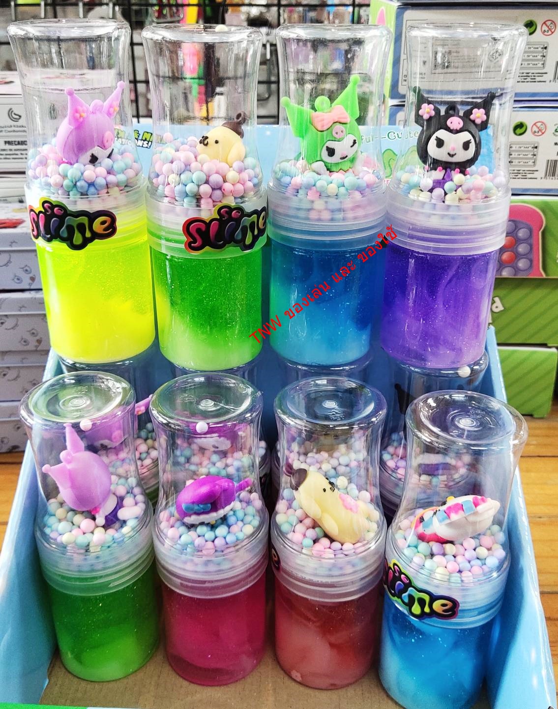 สไลม์ ตัวการ์ตูน น่ารัก สีสวยสดใส กลิ่นหอม (คละสี)