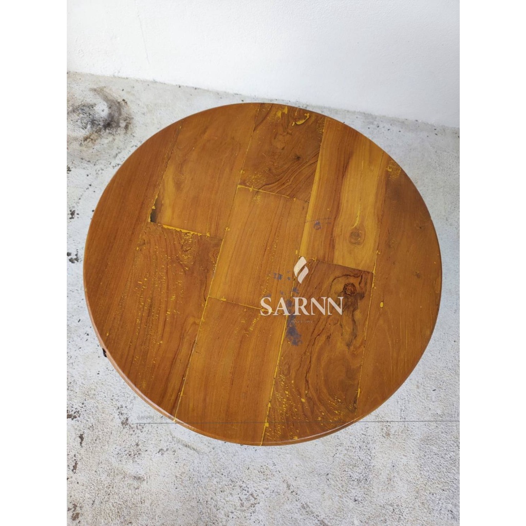 โต๊ะไม้สักสานหวายแท้ coffee table