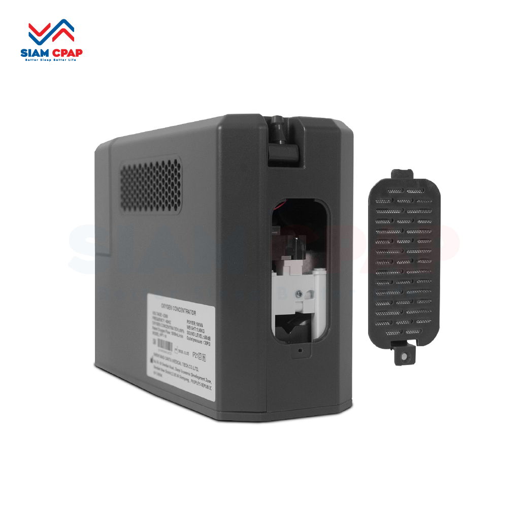 แบตเตอรี่ 1 ก้อน เครื่องผลิตออกซิเจนพกพา Canta รุ่น Duo Long Life รับประกันคอมเพลสเซอร์ 3 ปี