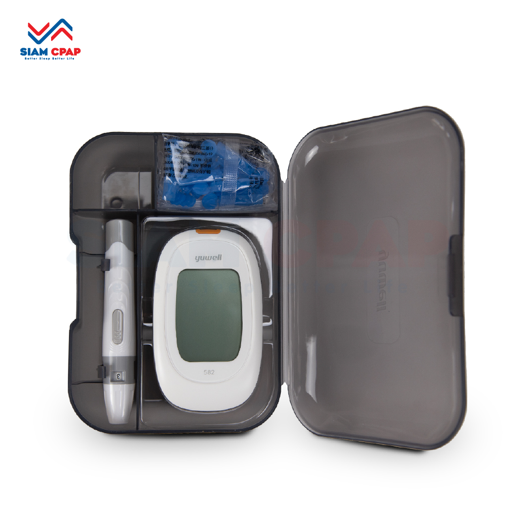 เครื่องตรวจวัดระดับน้ำตาลในเลือด YUWELL Blood Glucose Monitoring System รุ่น 582 ประศูนย์ไทยตลอดอายุการใช้งาน