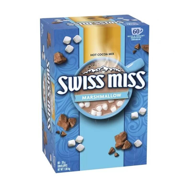 ผงโกโก้จากอเมริกาแบบ Gluten Free 60 ซอง SwissMiss Milk Chocolate Cocoa with Marshmallow