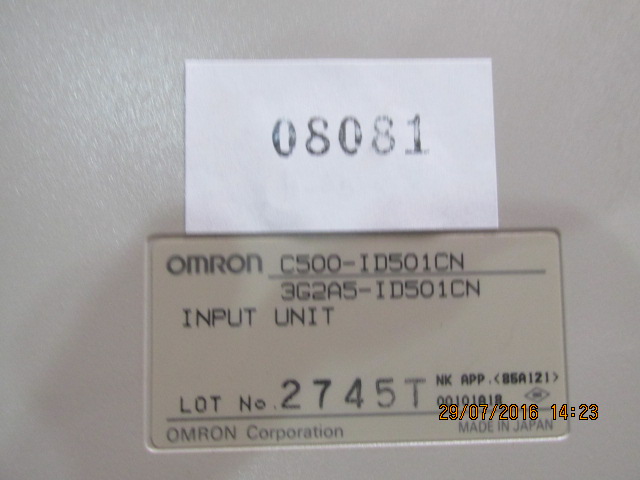 PLC " OMRON " MODEL : C500-ID501CN