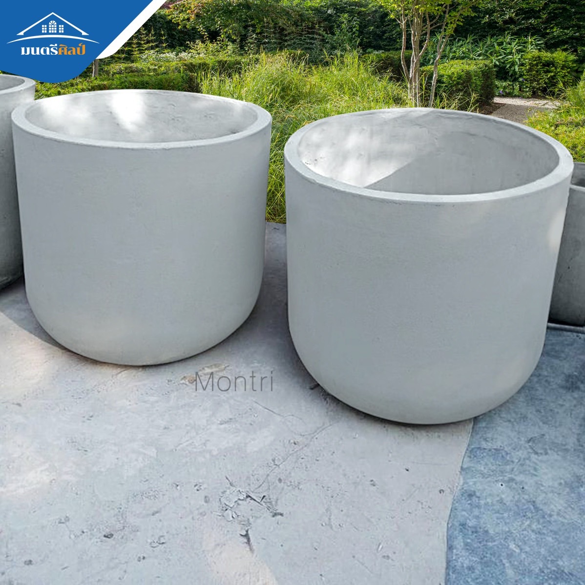 กระถางปูนใหญ่ พิเศษขนาดใหญ่พิเศษ 80x80 cm หายากในท้องตลาด ตอบโจทย์สำหรับต้นไม้ใหญ่และรากลึก