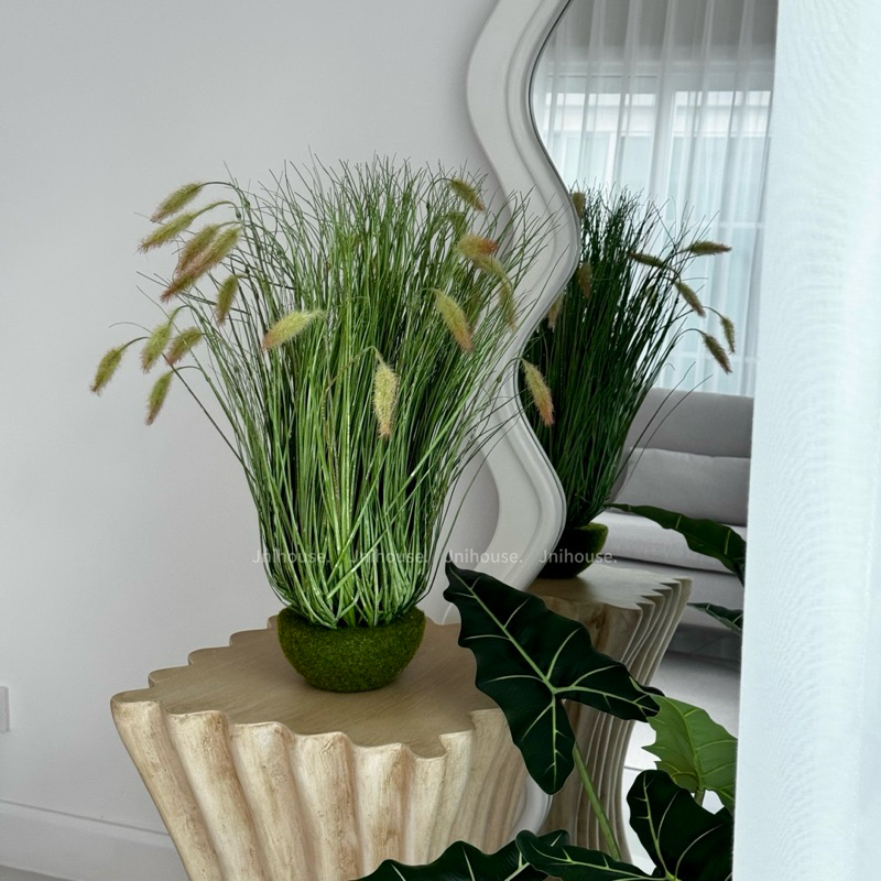[พร้อมส่ง] Jnihouse : ต้นหญ้าประดิษฐ์ (Artificial Grass Potted)(Tree)