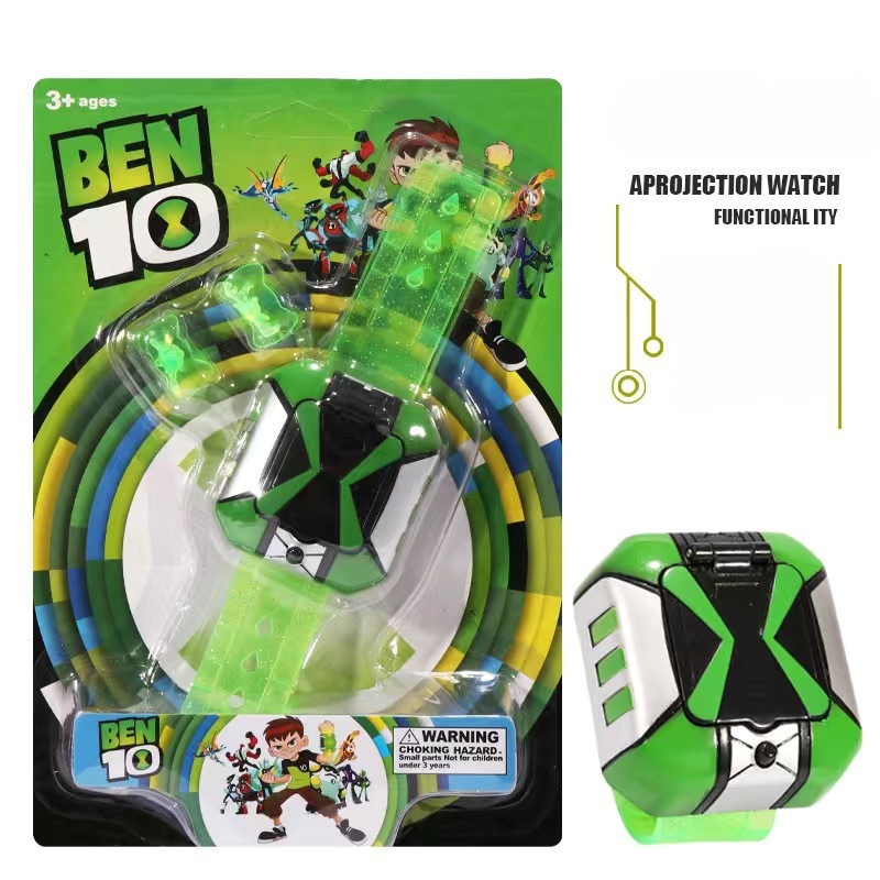 นาฬิกา นาฬิกาโปรเจคเตอร ์ Ben 10 นาฬิกาสำหรับเด็ก ของเล่นสำหรับเด็ก