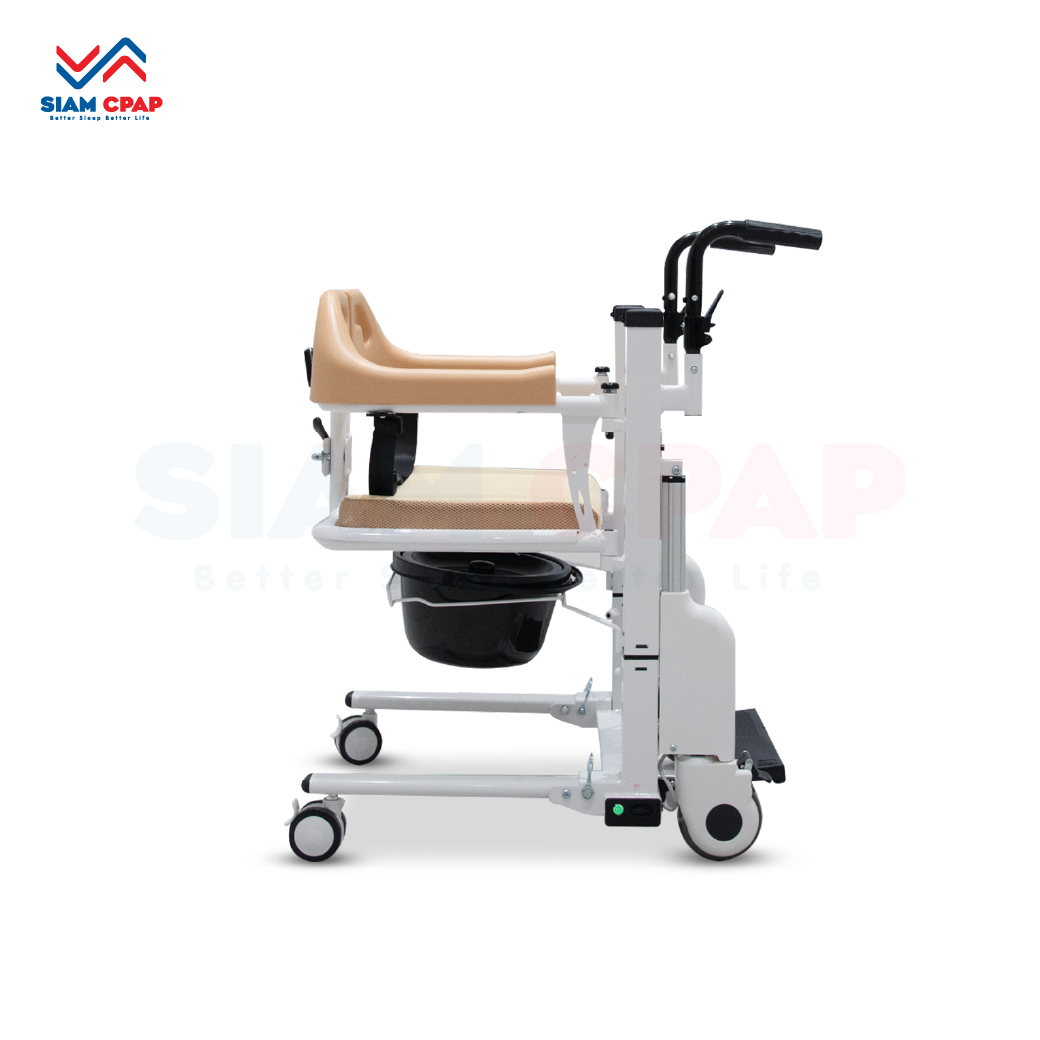 รถเข็นเคลื่อนย้ายคนไข้ (Electric Transfer Chair) รุ่น YK-TC0004 ปรับระดับแบบไฟฟ้า รับประกัน 2 ปี