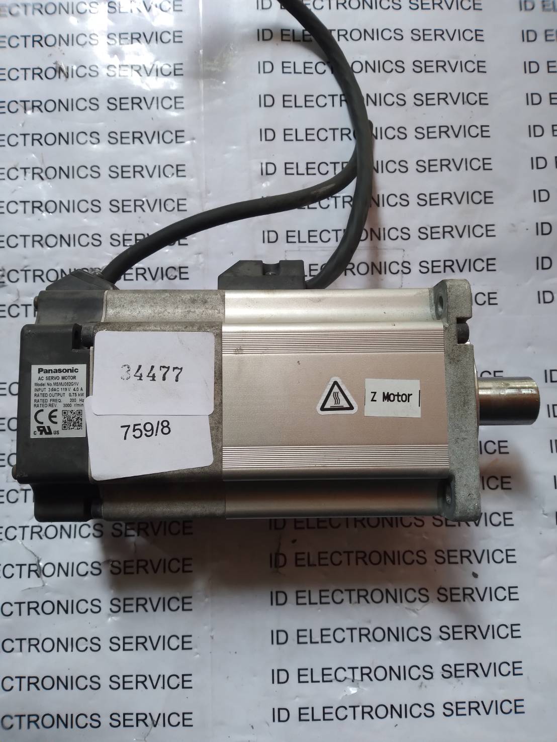 SERVO MOTOR " PANASONIC " MODEL : MSMJ082G1V