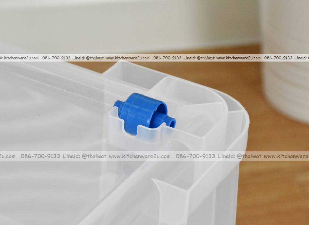 P13625 กล่องเอนกประสงค์ มีล้อ 33 ลิตร (39.2*54*24 cm) No.CK-21 เกรดเอ (ราคาขายส่งต่อ 1 โหล: 12 ใบ:เฉลี่ย 325 บต่อใบ)