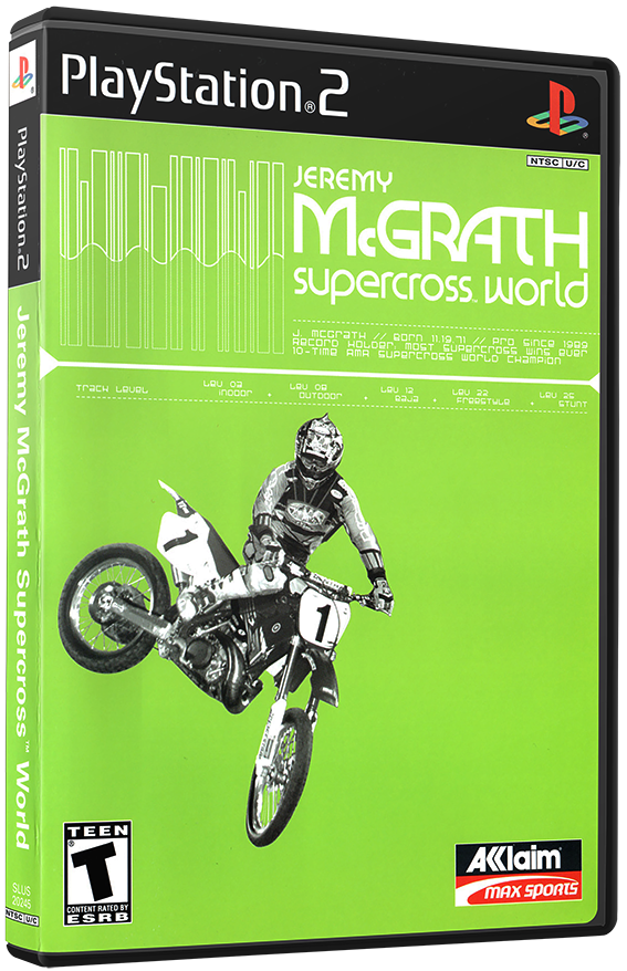 แผ่นเกมส์ PS2 : Jeremy McGrath Supercross World