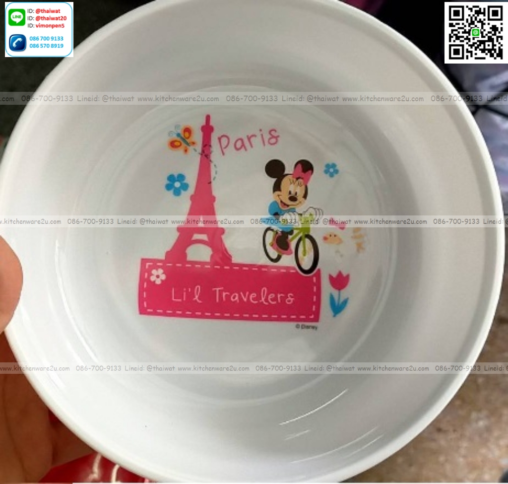 P11482 ขันน้ำ 20 ซม. ลายมิกกี้เมาส์ ลิขสิทธิ์แท้ เกรดเอ ราคาส่งต่อ 1 โหล: 12 ใบ