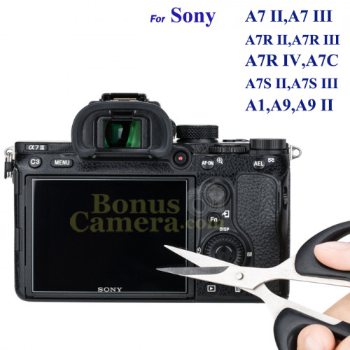 GSP-A7II กันรอยจอโซนี่ A7C,A7 II,III,A7R II,III,IV,A7S II,III LCD Screen Protector for Sony