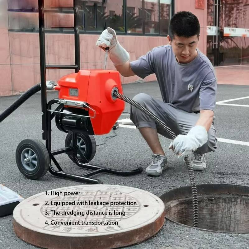 เครื่องทะลวงท่องูเหล็ก IRON SNAKE รุ่น AN-200A งูเหล็กทะลวงท่อ เครื่องล้างท่อไฟฟ้า