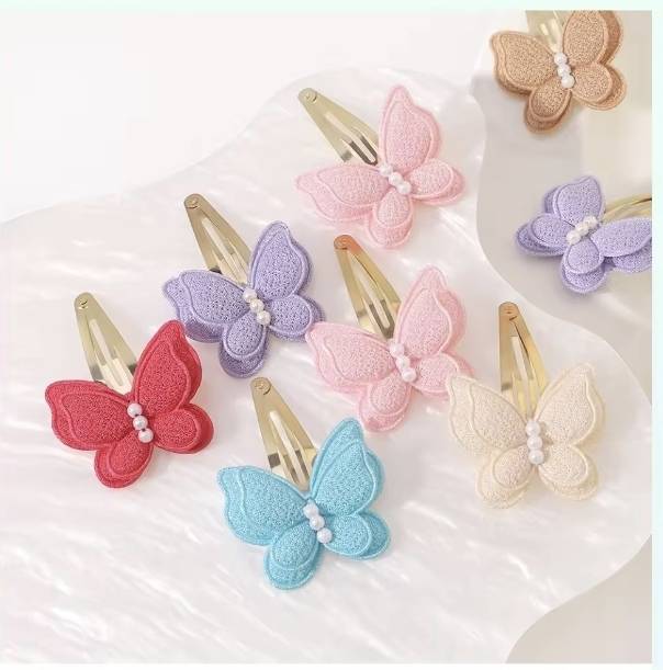 💗มาหยา กิ๊ฟช้อป💗ยางรัดผม ผีเสื้อ สีสวยน่ารัก แฟชั่นเครื่องประดับศรีษะ อ่อนโยน ไม่ทำลายเส้นผม ขนาด 4 ซ.ม. เส้นใหญ่