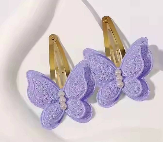 💗มาหยา กิ๊ฟช้อป💗ยางรัดผม ผีเสื้อ สีสวยน่ารัก แฟชั่นเครื่องประดับศรีษะ อ่อนโยน ไม่ทำลายเส้นผม ขนาด 4 ซ.ม. เส้นใหญ่