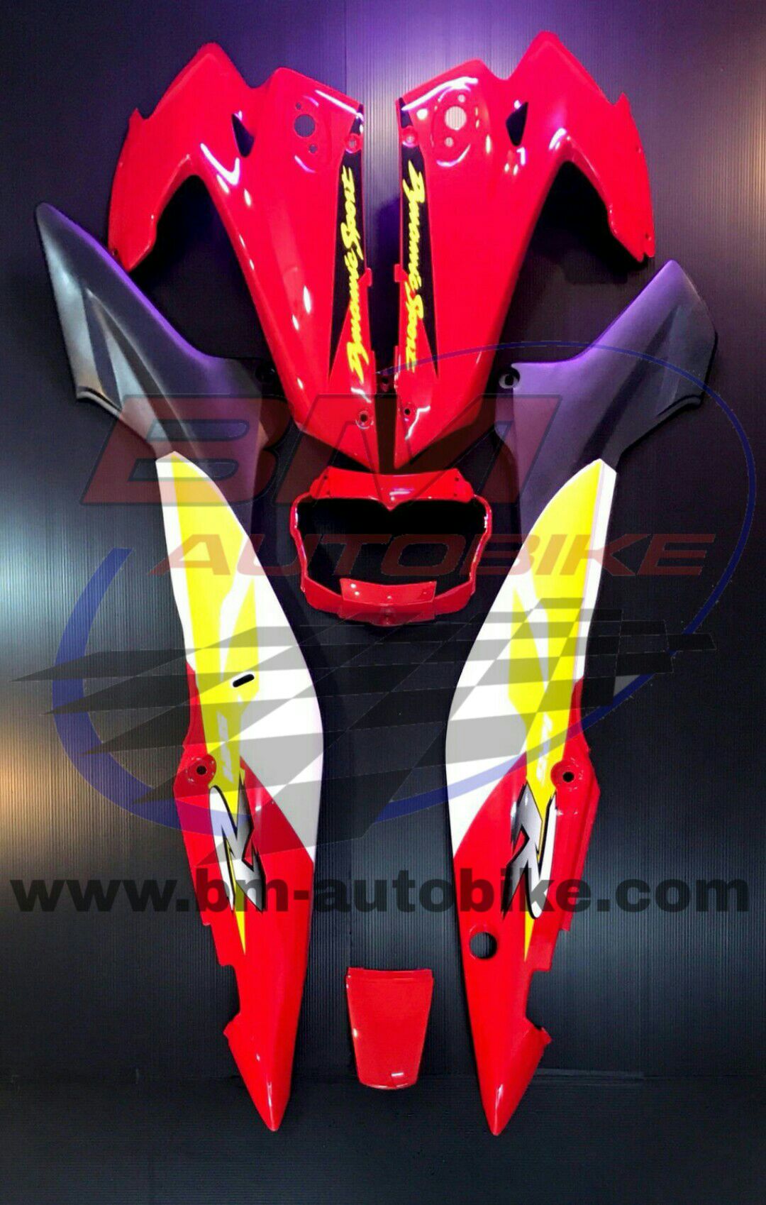 ชุดสี Ls NEW ครึ่งคันไม่่มีบังโคลน แดวขาว 2,500 กรัม