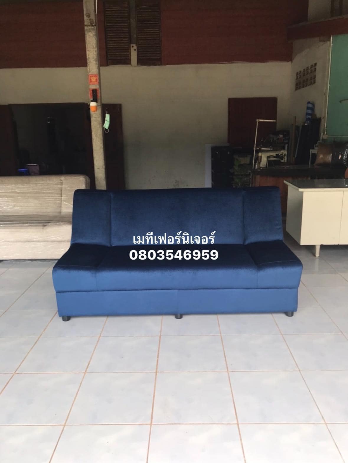 โซฟาเบด ปรับนอนได้3ระดับ หนังเทียม หนังPD PVC ผ้ากำมะหยี่ สั่งทำ เลือกสีได้