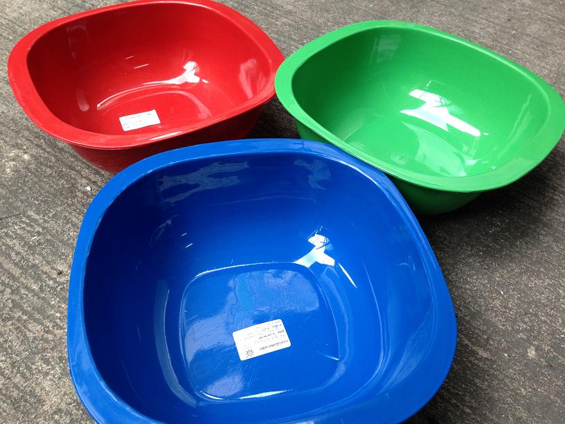 P07365 กะละมังทรงสี่เหลี่ยม 037 (30*32*11.5 cm) เหนียว ทน (ราคาส่งต่อ 12 โหล: 144ใบ เฉลี่ย 170 บาทต่อโหล)
