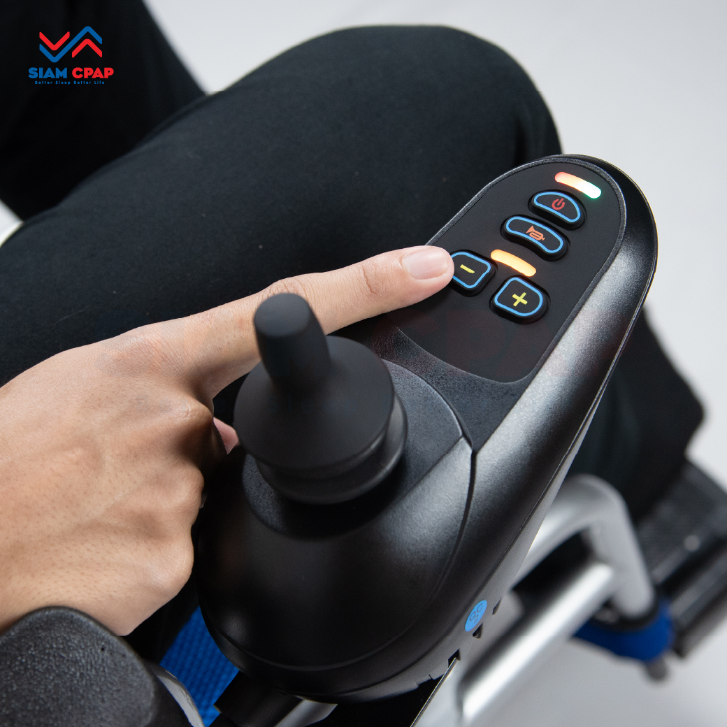 รถเข็นไฟฟ้า แบบพับได้ WT-6011 (Foldable Electric Wheelchair) รุ่นราคาประหยัด รับประกัน 1 ปี