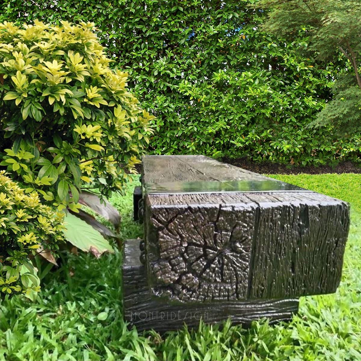 เก้าอี้สนาม ม้านั่งสนามในสวน เก้าอี้แต่งสวน รุ่น เนเจอร์02 ยาว 180 cm.