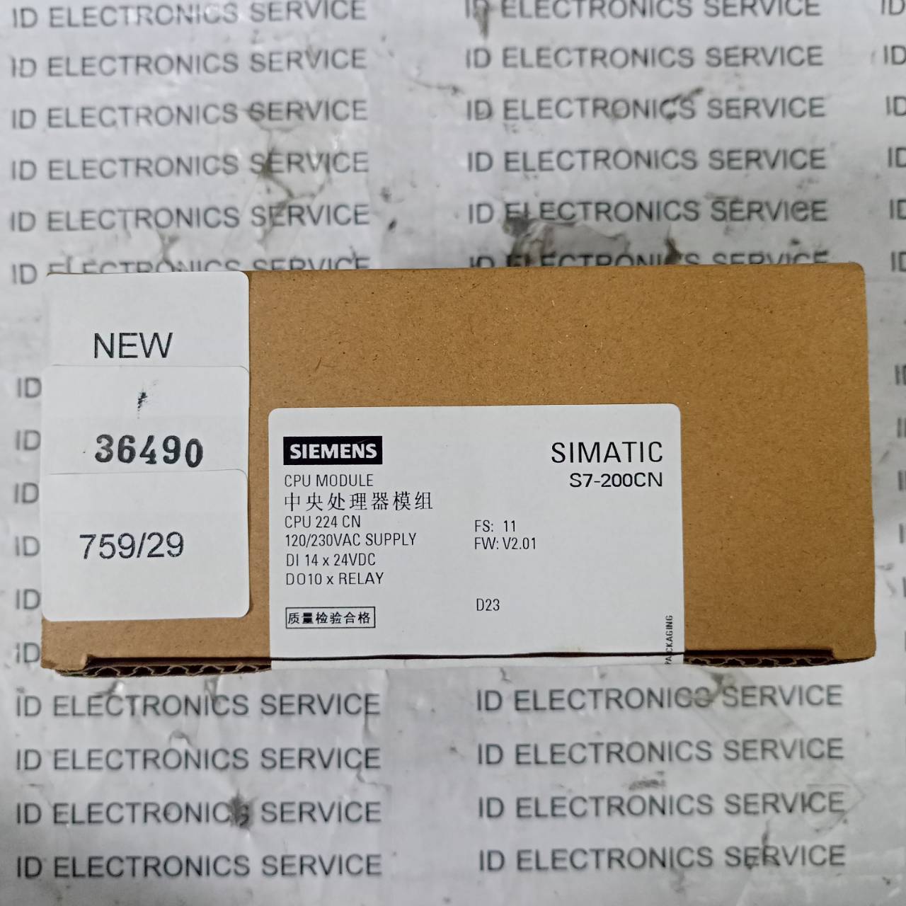 PLC " SIEMENS " MODEL : 6ES7 214-1BD23-0XB8