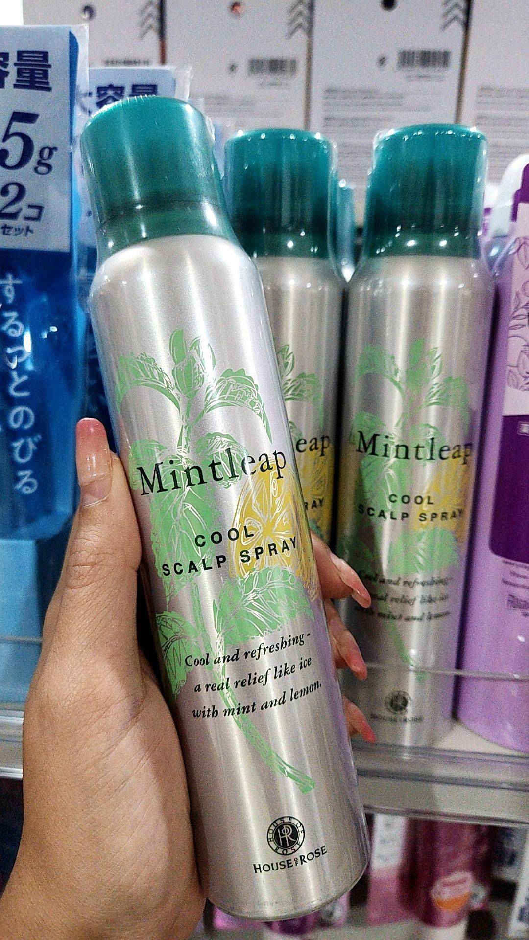สเปรย์บำรุงหนังศีรษะที่ฉีดแล้วรู้สึกเย็นสดชื่นสะอาดในทันที Mintleap cool scalp spray 120 g