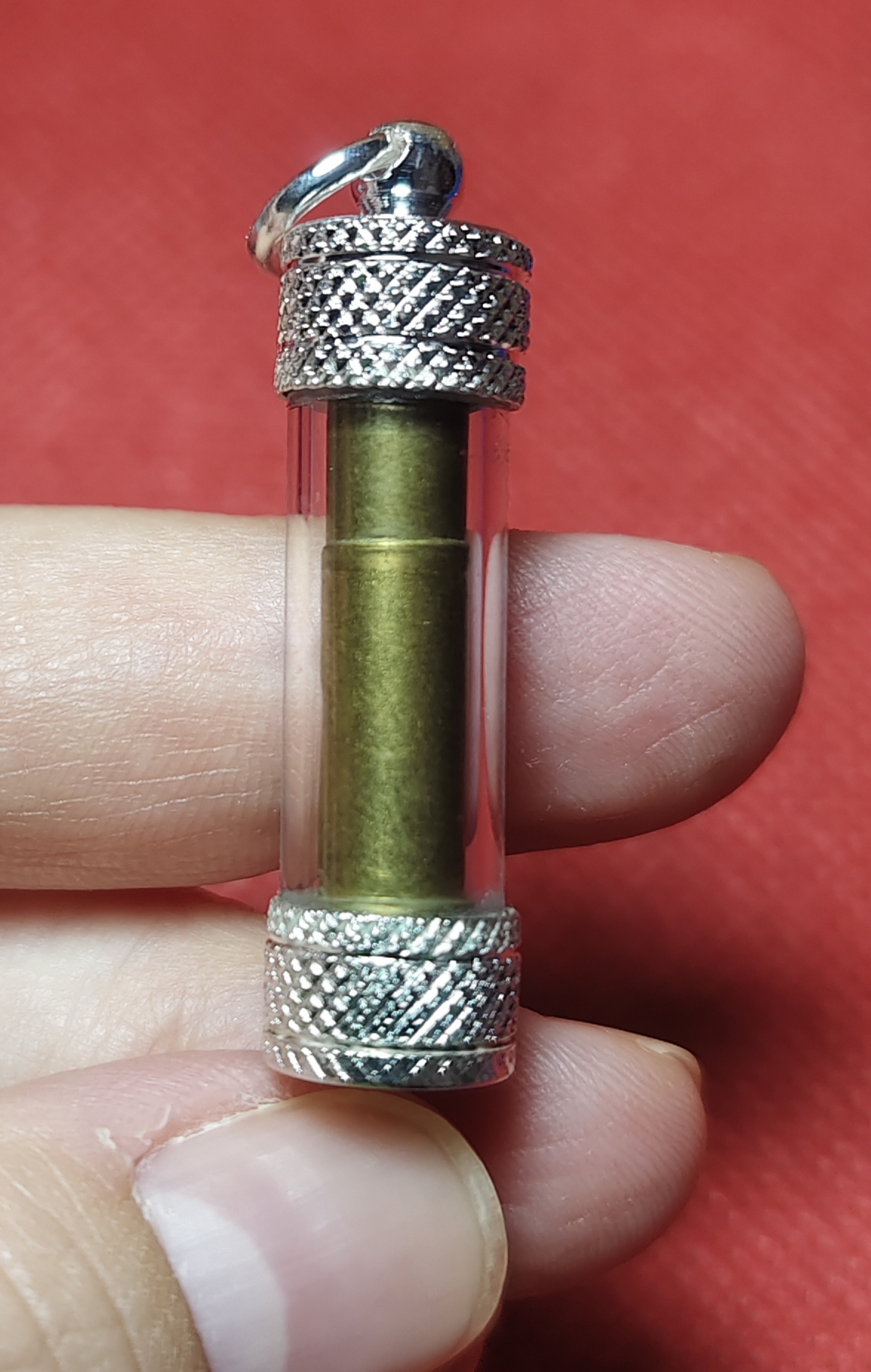 ตะกรุดลูกปืน พระอาจารย์อ๊อด วัดสายไหม เจ้าตำรับตะกรุดลูกปืน ออกวัดพระธาตุดอยคำ ปี 2550 (ใส่หลอดกันน้ำพร้อมใช้)