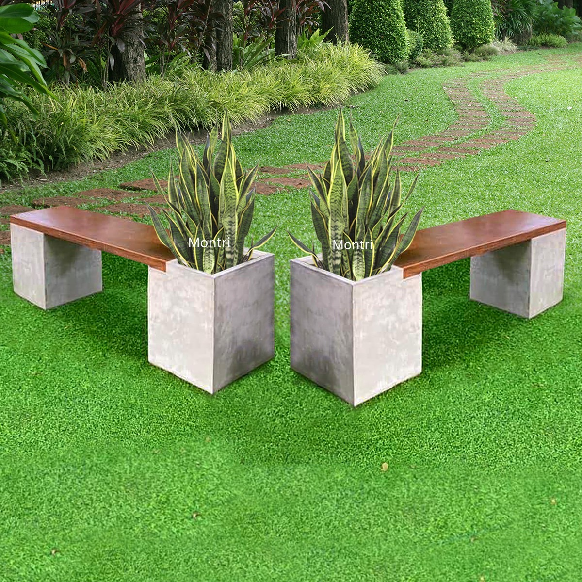 ม้านั่งสนามดีไซน์ทันสมัย ตอบโจทย์ทุกโครงการ ไม่ว่าจะวางในสวนพื้นที่บ้านสวนตัวก็ลงตัว ทนแดดและฝน ขนาด 127 cm.