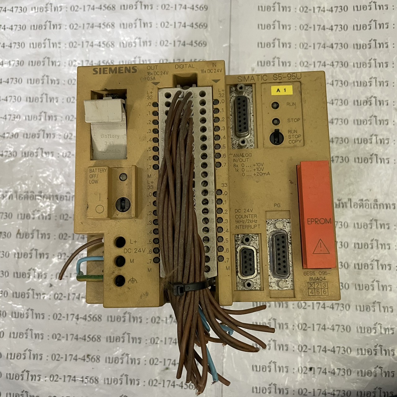 PLC " SIEMENS " MODEL : 6ES5 095-8MA04