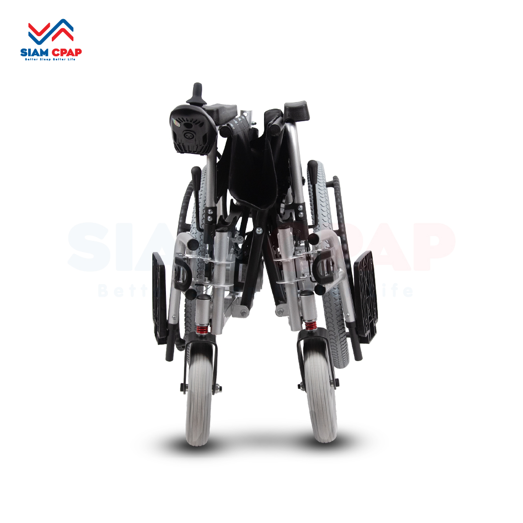 รถเข็นไฟฟ้า แบบพับได้ (Foldable Electric Wheelchair) รุ่นราคาประหยัด รับประกัน 1 ปี