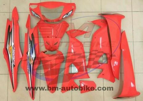 ชุดสี WAVE100S 2005 U BOX ทั้งคัน 10ชิ้น สีส้ม207ล้วน 4 กก.