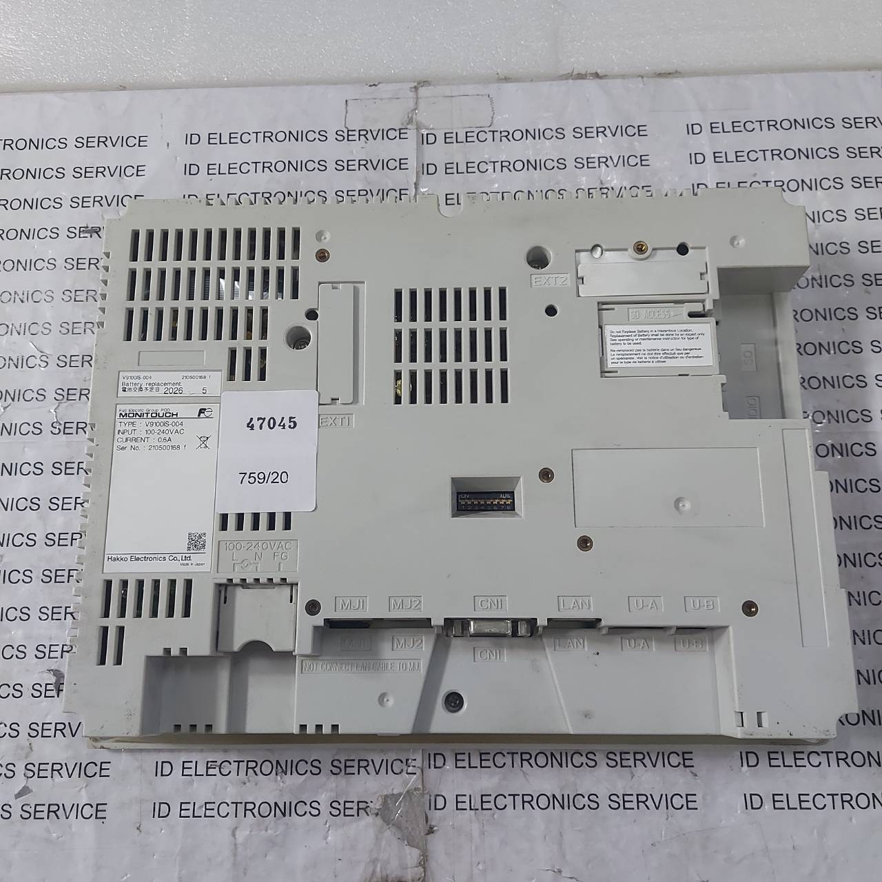 HMI " HAKKO " MODEL : V9100iS-004