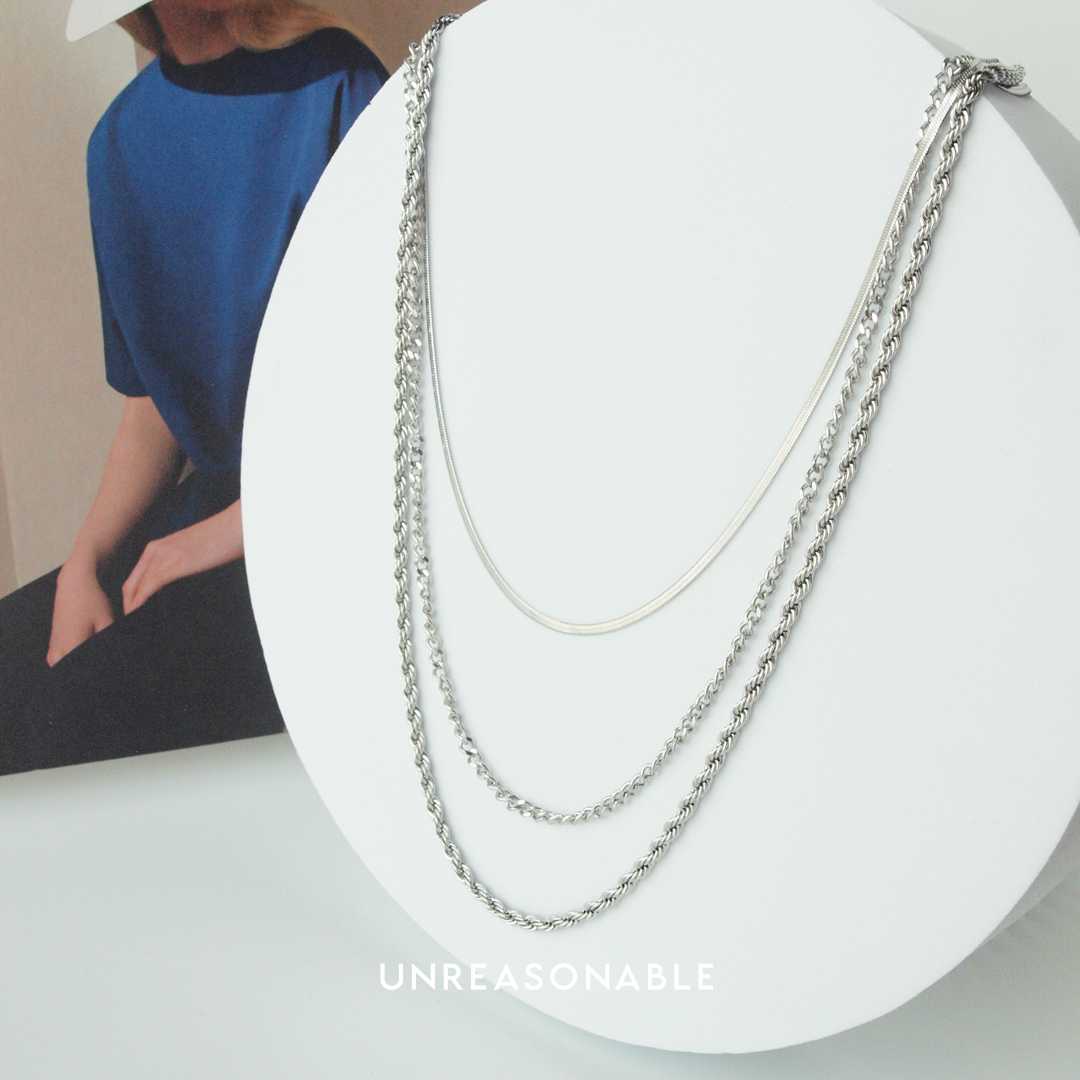 สร้อยคอ Stainless สีเงิน UA0822-02 Unreasonable Accessories