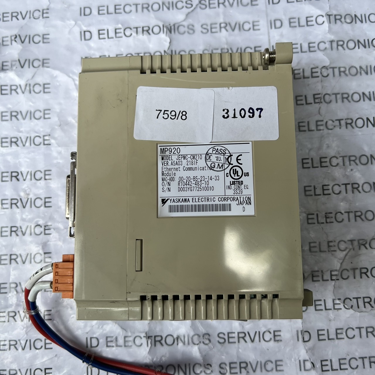 PLC " YASKAWA " MODEL : JEPMC-CM210