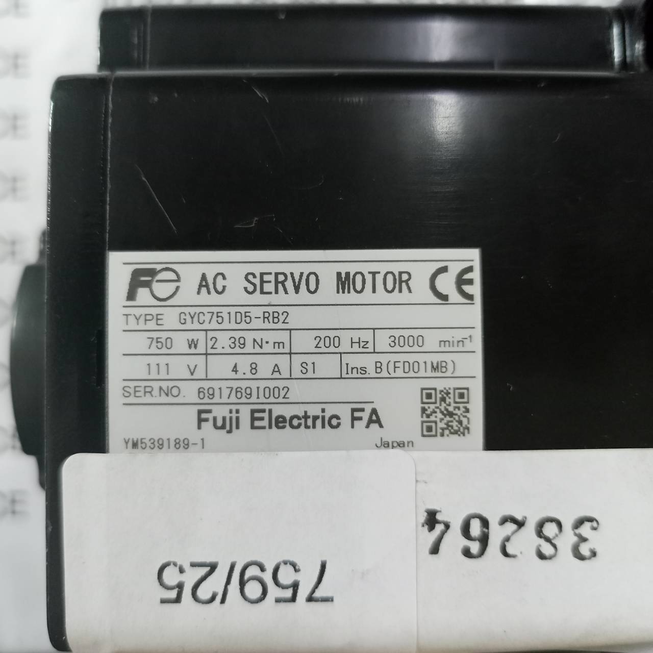 จำหน่าย ขาย ซ่อม SERVO MOTOR FUJI GYC751D5-RB2