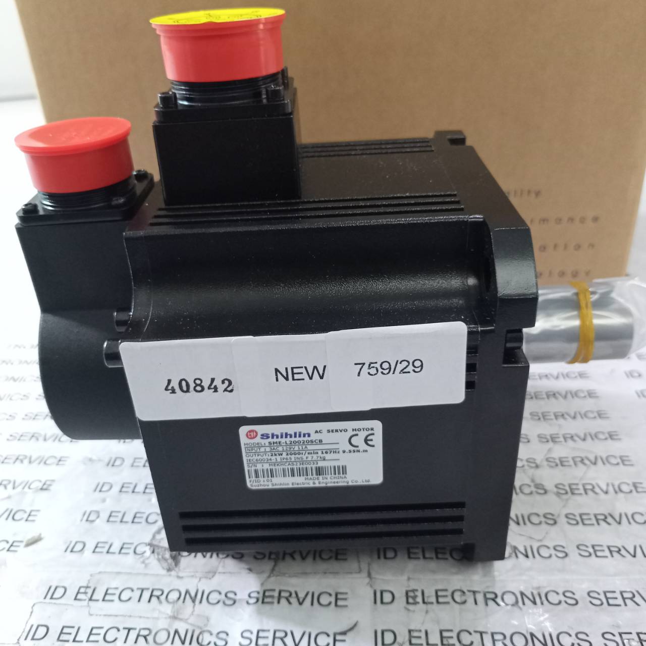 SERVO MOTOR " SHIHLTN " MODEL : SME-L20020SCB
