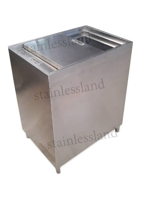 ถังน้ำแข็งสแตนเลส ฝาบน ขนาด 50x70x80 ซ.ม.