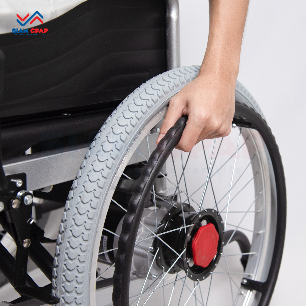 รถเข็นไฟฟ้า แบบพับได้ (Foldable Electric Wheelchair) รุ่นราคาประหยัด รับประกัน 1 ปี
